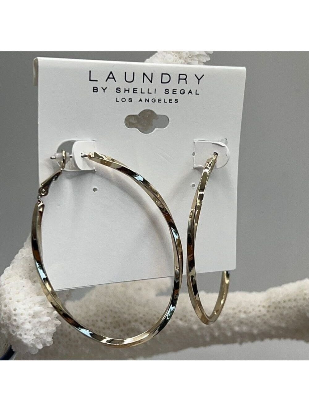 Gold Hoop Earrings Laundry by Shelli Segal $16ea / 3 for $25 - Picture 1 of 8